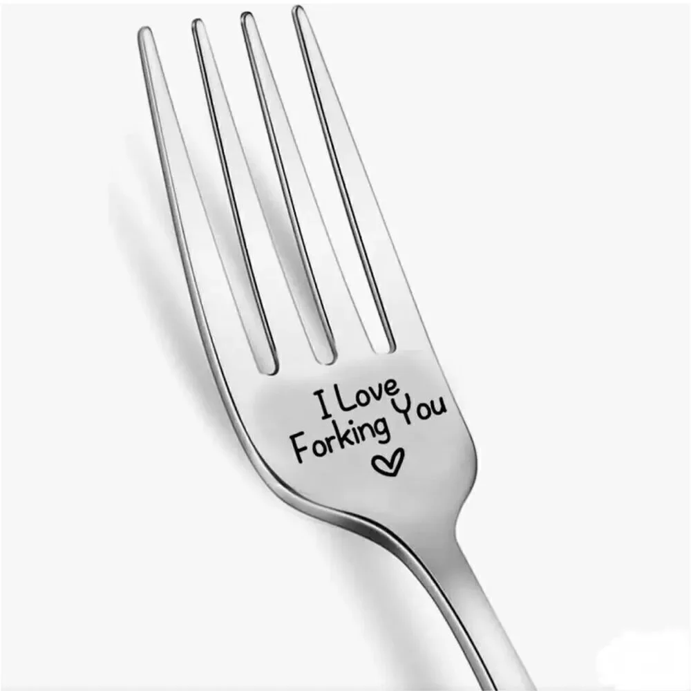 NWT Gorgeous “I love Forking You” Great Anniversary, Valentine’s Funny Fork Gift